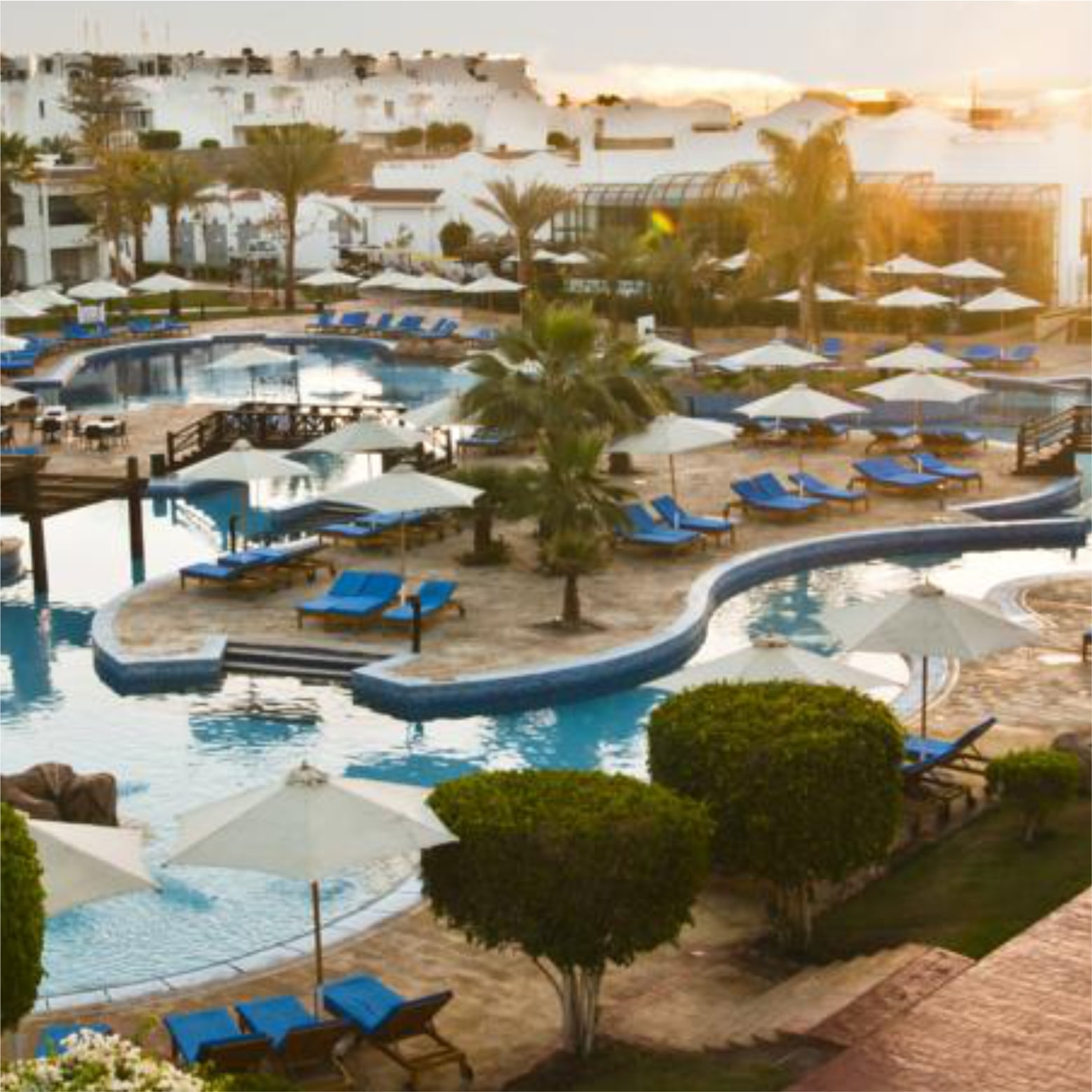 территория отеля Hilton Sharm Dreams Resort